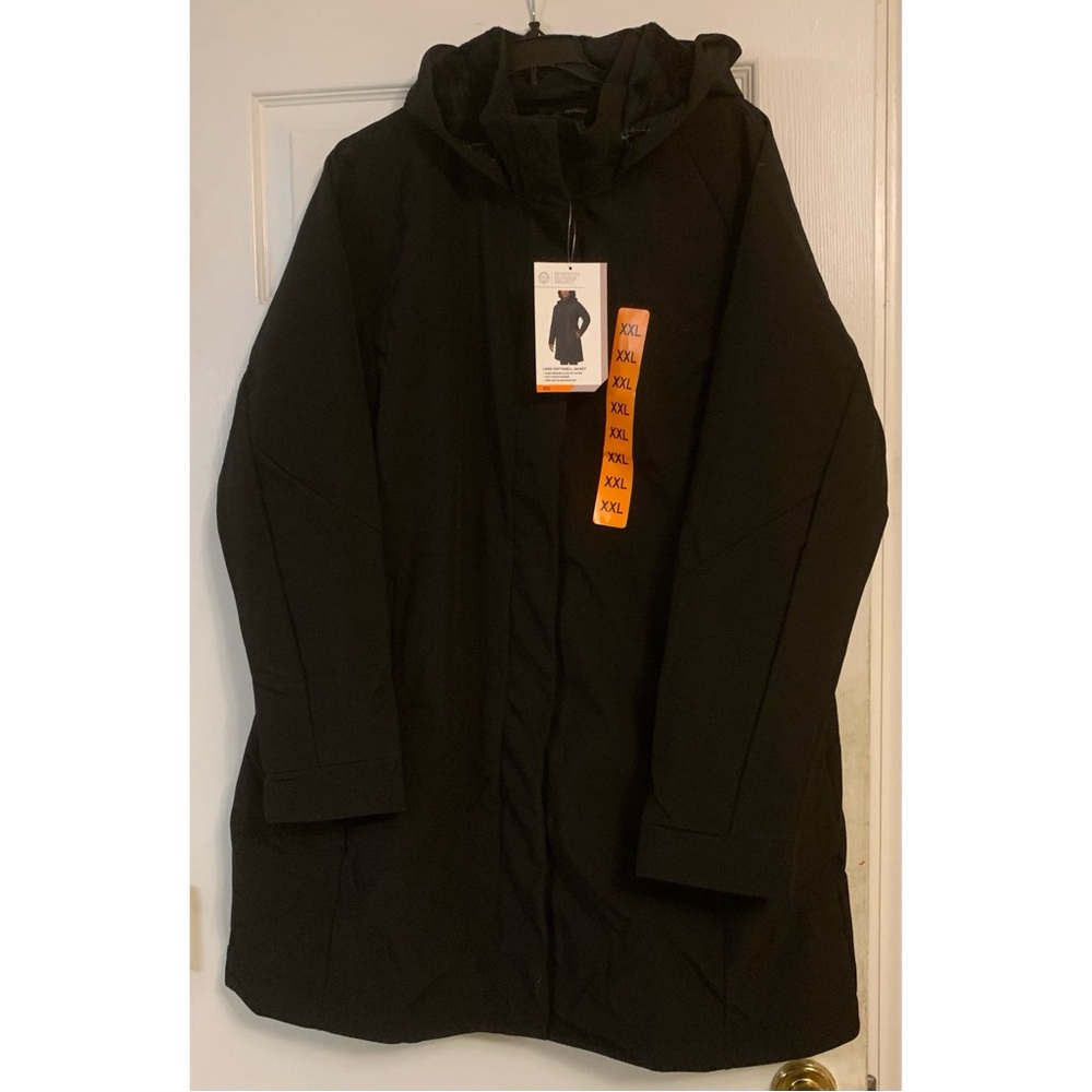 Mondetta Long Soft Shell Black Jacket NWT